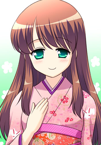 2年7組 大沢由子さん(晴着)